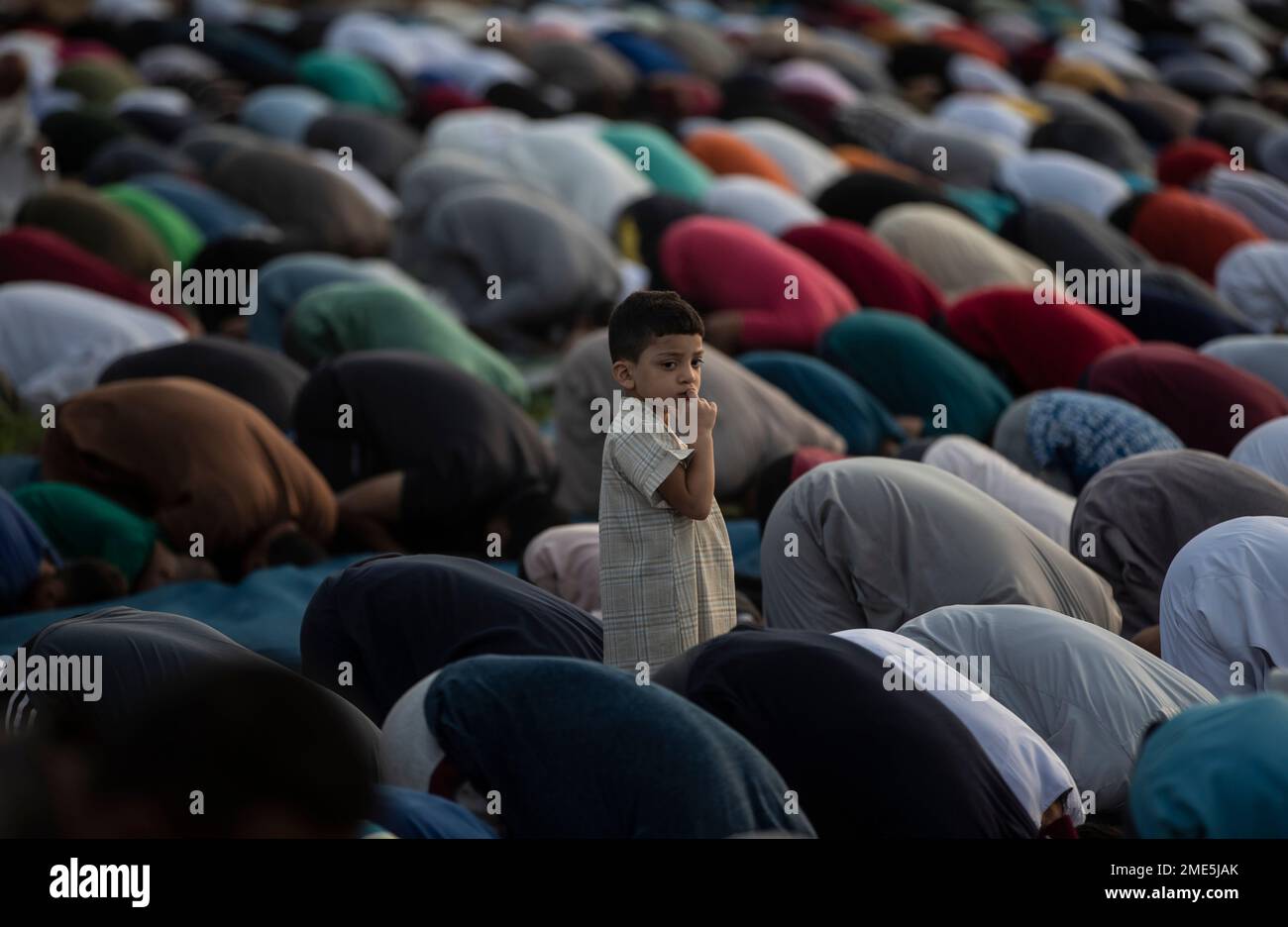Muslims In Gaza Palestinian Muslims attend the prayer of the first day of Eid al-Adha ...
