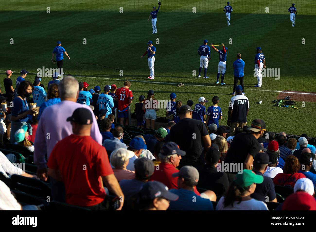 Toronto Blue Jays baseball fans head to the Rogers Centre to watch the game  Stock Photo - Alamy