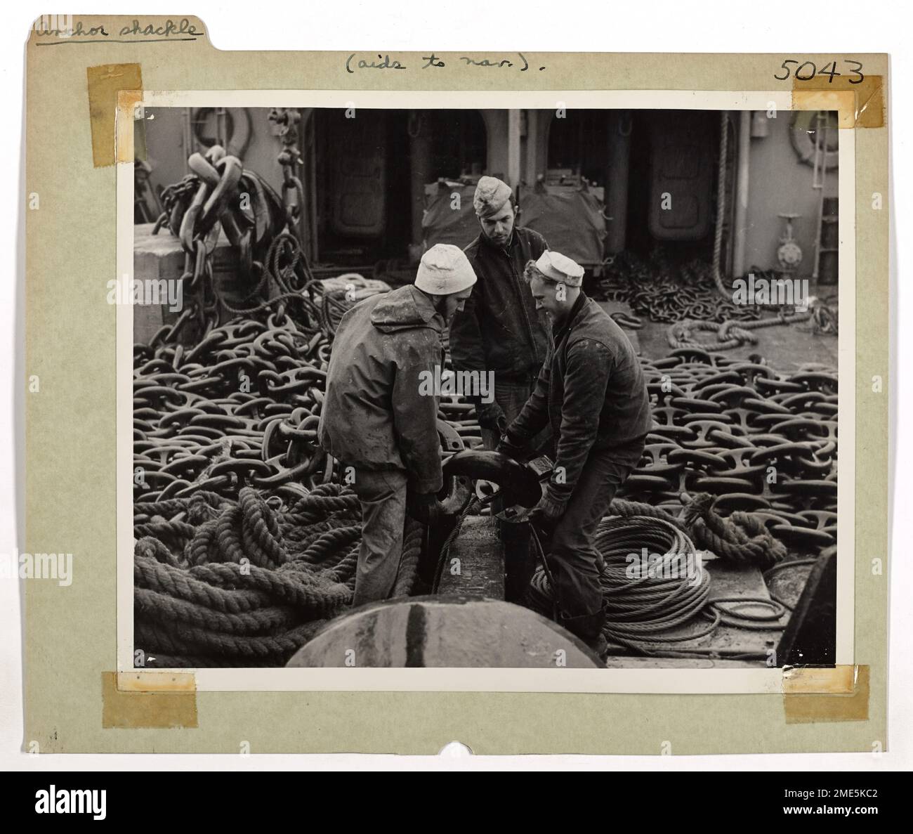 Anchor Shackle. How to Plant a Mooring Buoy, in a series of difficult