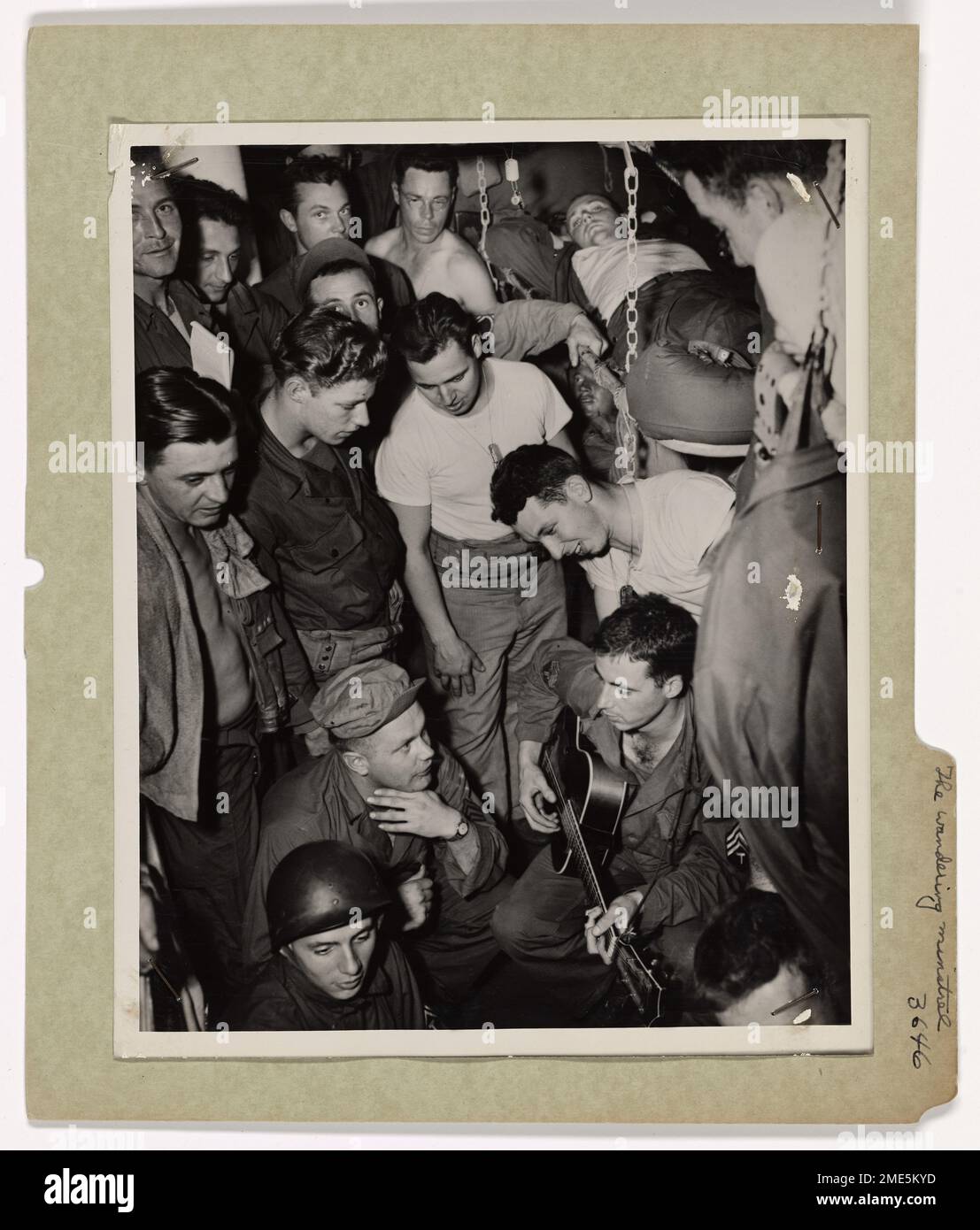 The Wandering Minstrel Moves Toward Battle. Aboard a Coast Guardmanned troop transport carrying