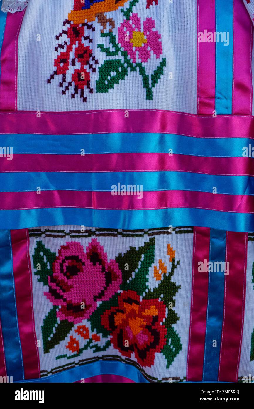 Embroidered traditional clothing, Oaxaca de Juárez City, Oaxaca, Mexico