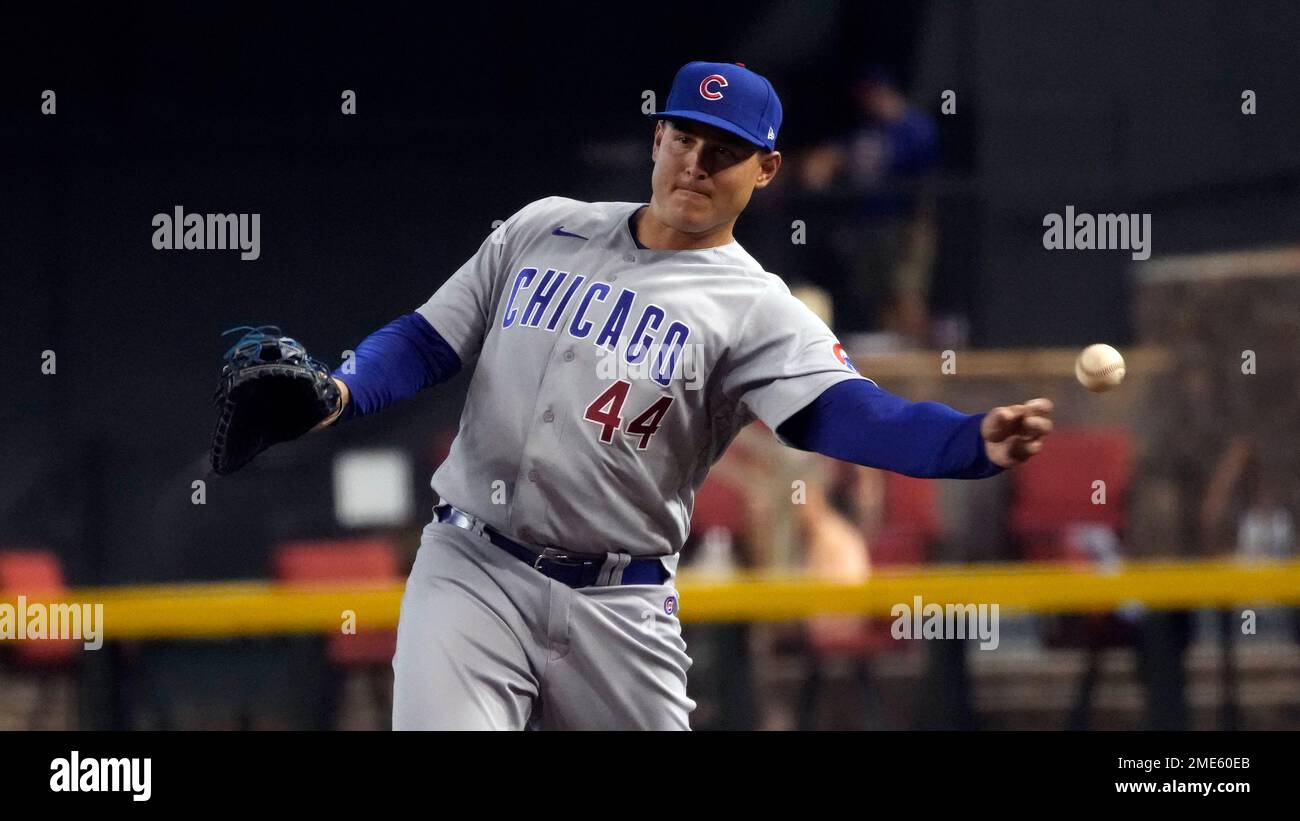 Chicago Cubs Anthony Rizzo in the first inning during a baseball game  against the Arizona Diamondbacks, Saturday, July 17, 2021, in Phoenix. (AP  Photo/Rick Scuteri Stock Photo - Alamy