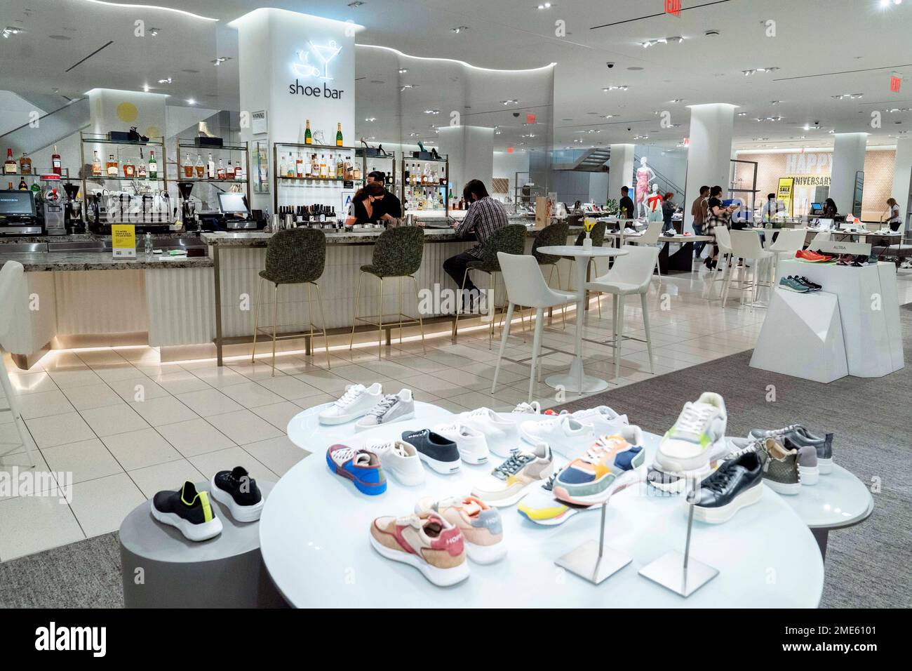 The Shoe Bar in the shoe department in the new Nordstrom