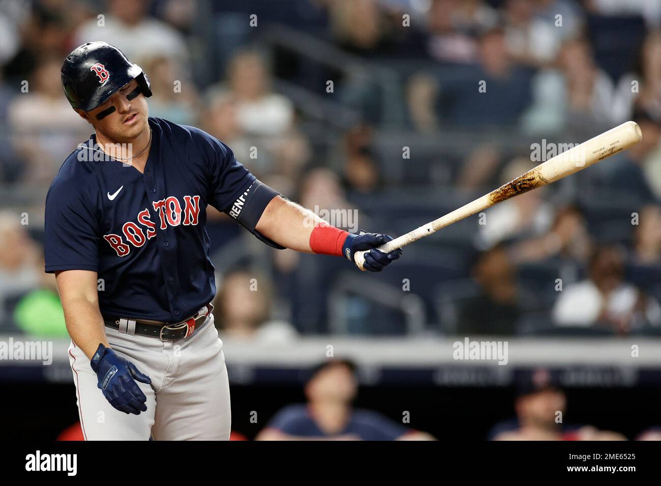 St. Petersburg, United States. 22nd June, 2021. Boston Red Sox's Xander  Bogaerts (L) and Hunter Renfroe celebrate a 9-5 win over the Tampa Bay Rays  in 11 innings during a baseball game