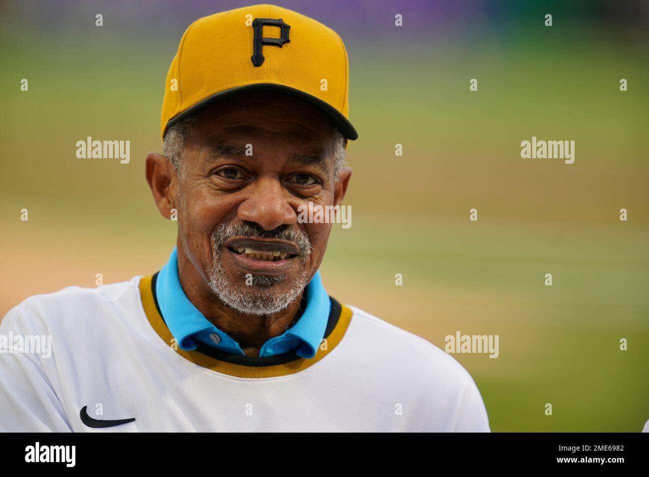 Dave Cash, a member of the 1971 World Champion Pittsburgh Pirates, takes  part in a celebration of the 50th anniversary of the championship season  before of a baseball game between the Pittsburgh