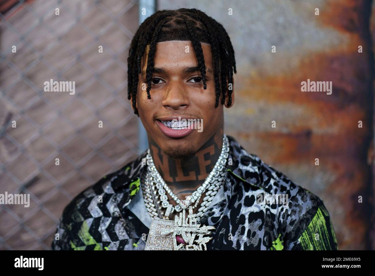 NLE Choppa attends the world premiere of 