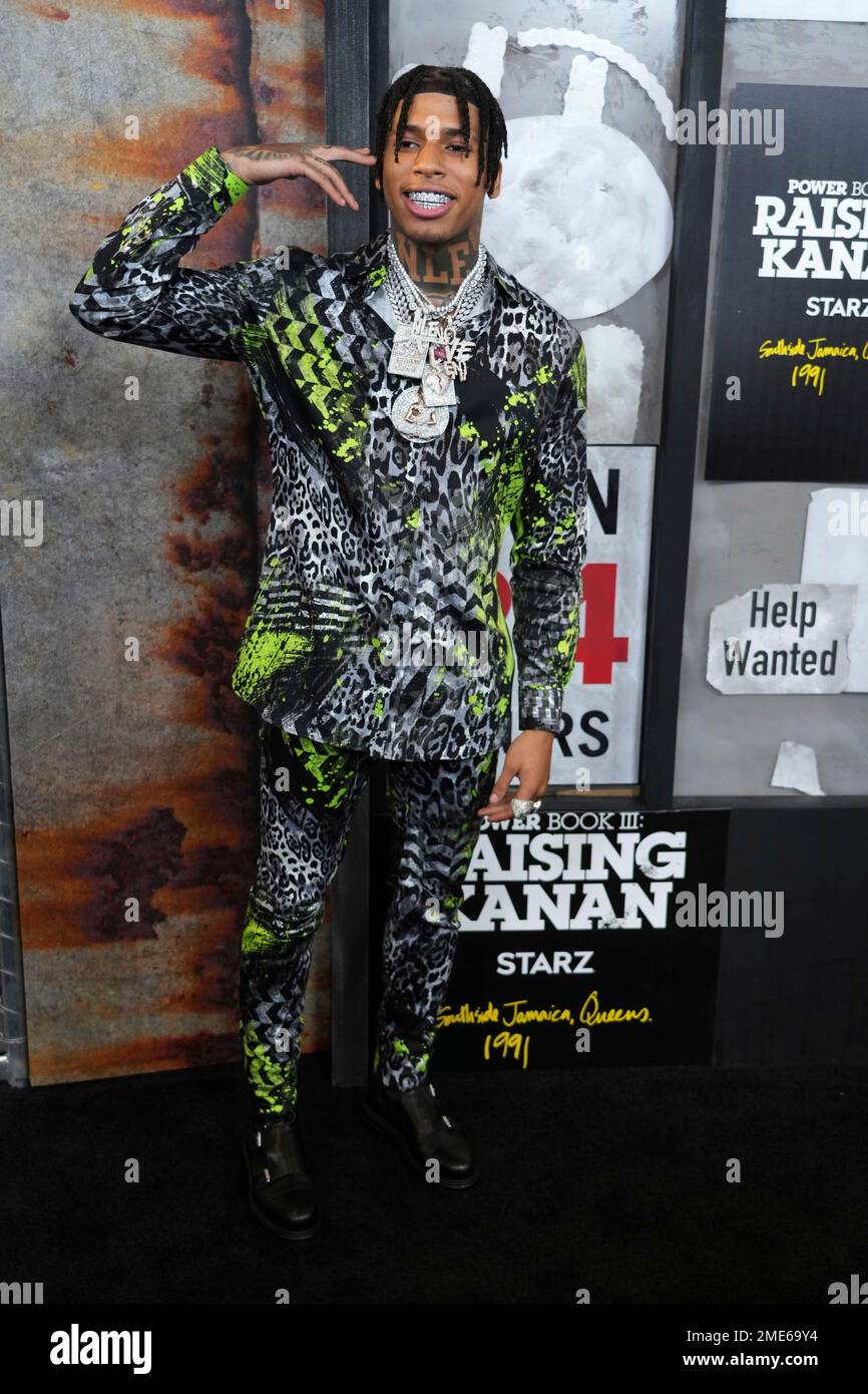 NLE Choppa attends the world premiere of 