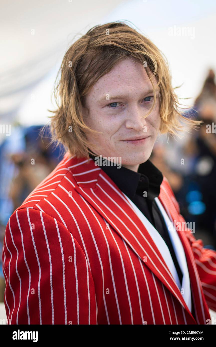 Caleb Landry Jones poses for photographers at the photo call for the