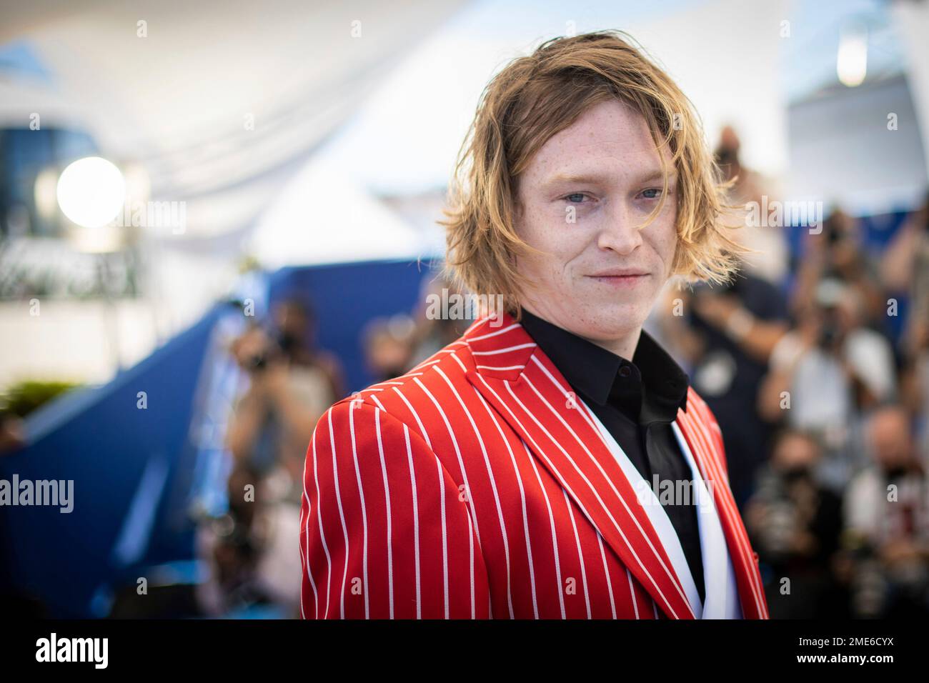 Caleb Landry Jones poses for photographers at the photo call for the