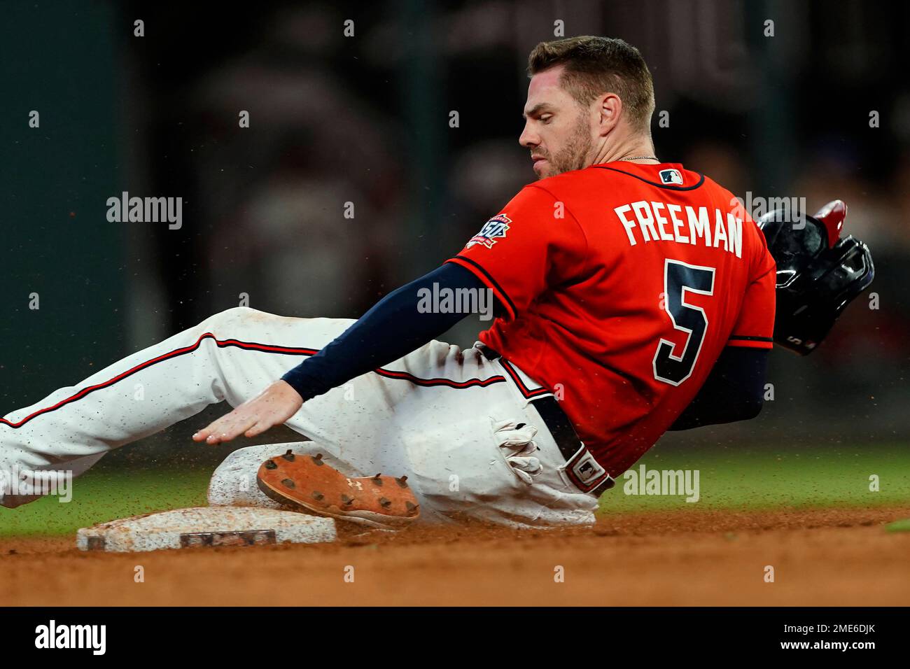 Freddie Freeman Game-Used 4th of July Jersey