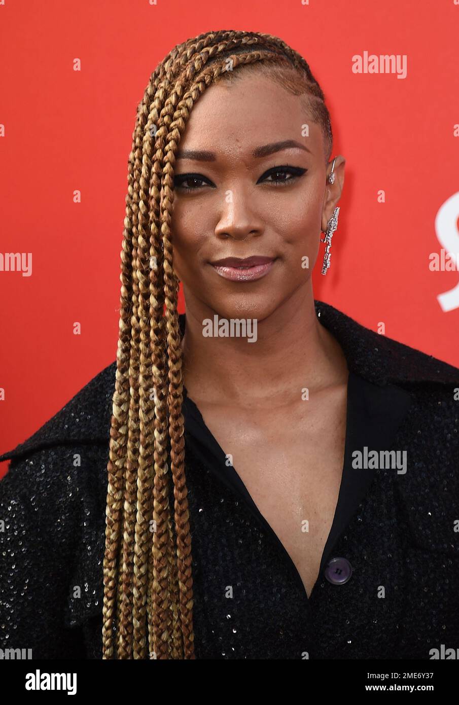 Sonequa Martin-Green arrives at the world premiere of "Space Jam: A New ...