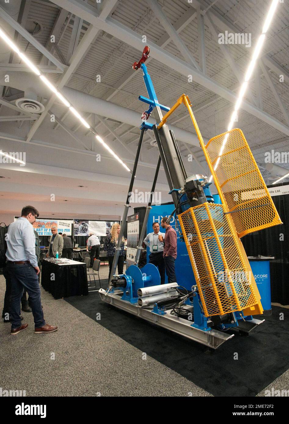 Vancouver, Canada. 23rd Jan, 2023. A drilling rig for mineral