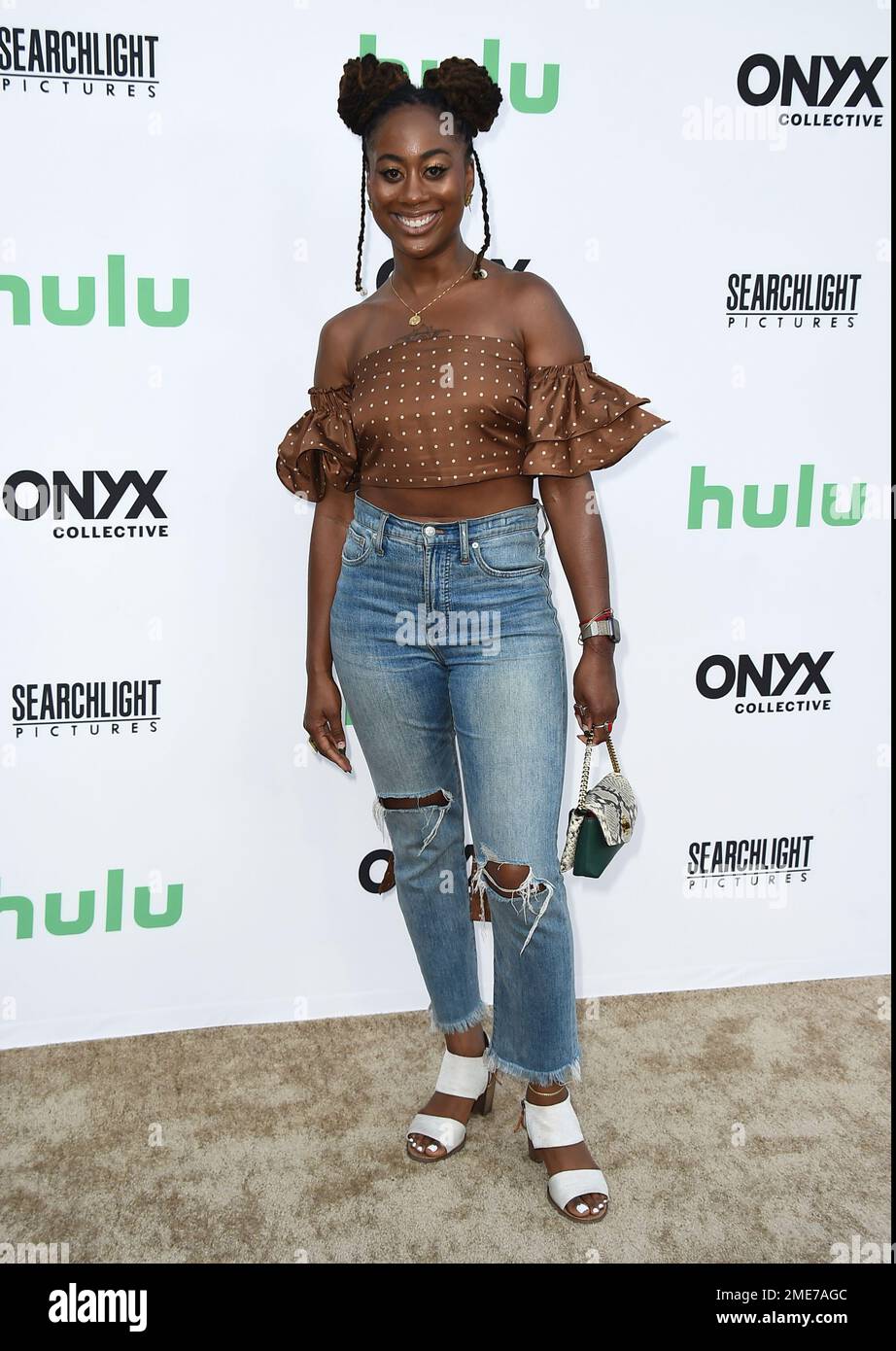 Zuri Adele arrives at the Los Angeles premiere of "Summer of Soul" at