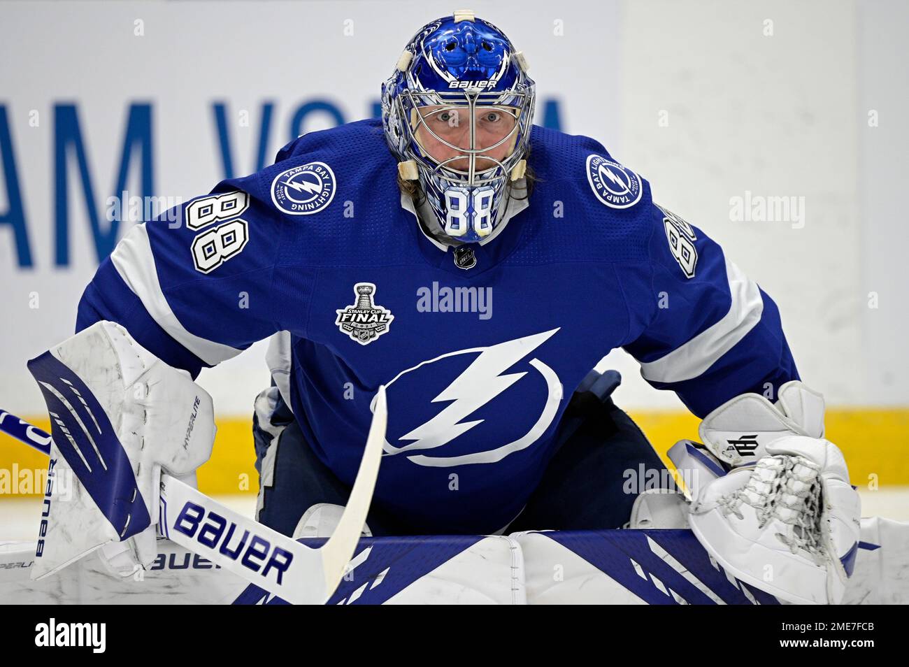 Download Ice Hockey Tampa Bay Lightning Andrei Vasilevskiy Wallpaper