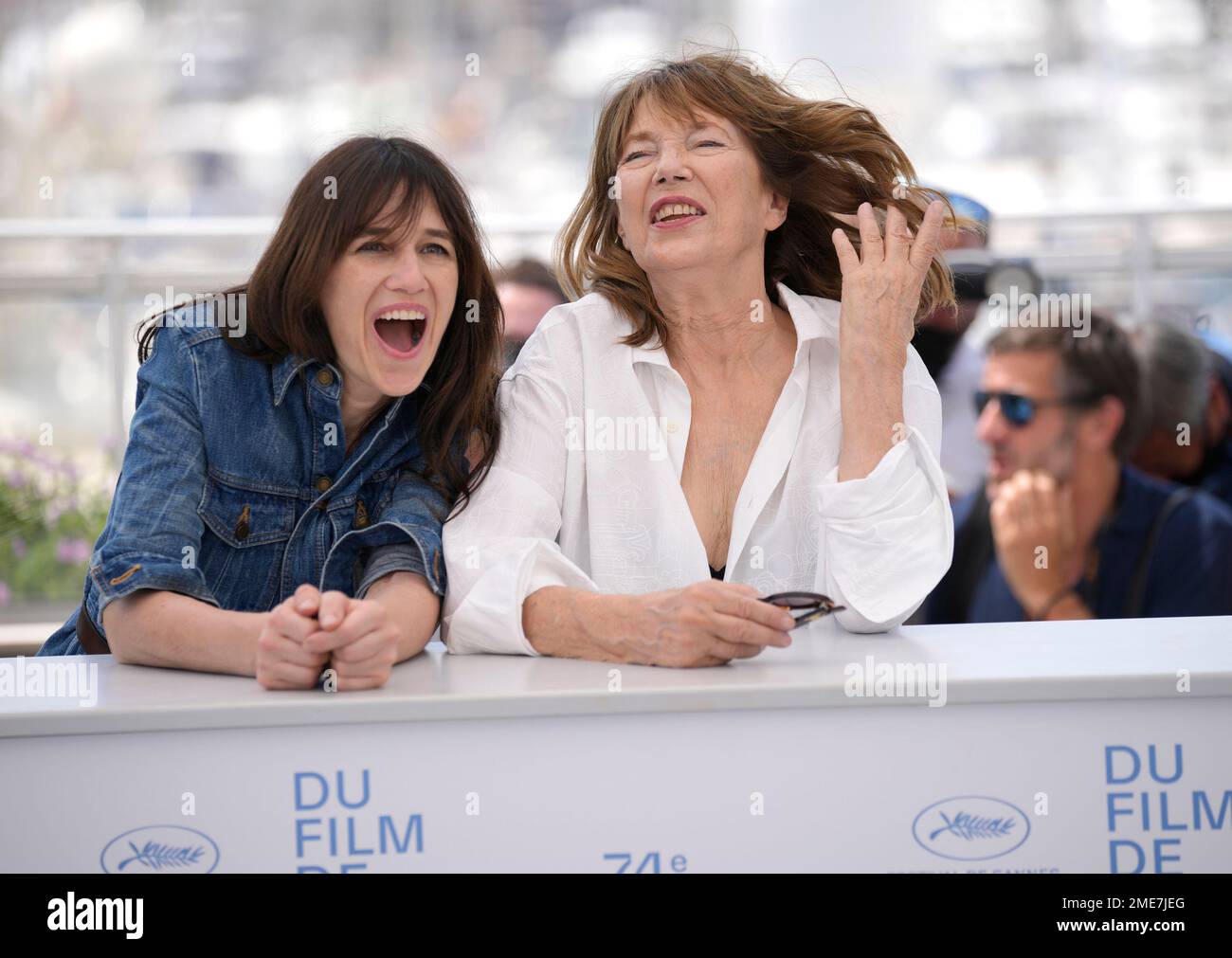 Charlotte Gainsbourg Left And Jane Birkin Pose For Photographers At charlotte-gainsbourg-left-and-jane-birkin-pose-for-photographers-at