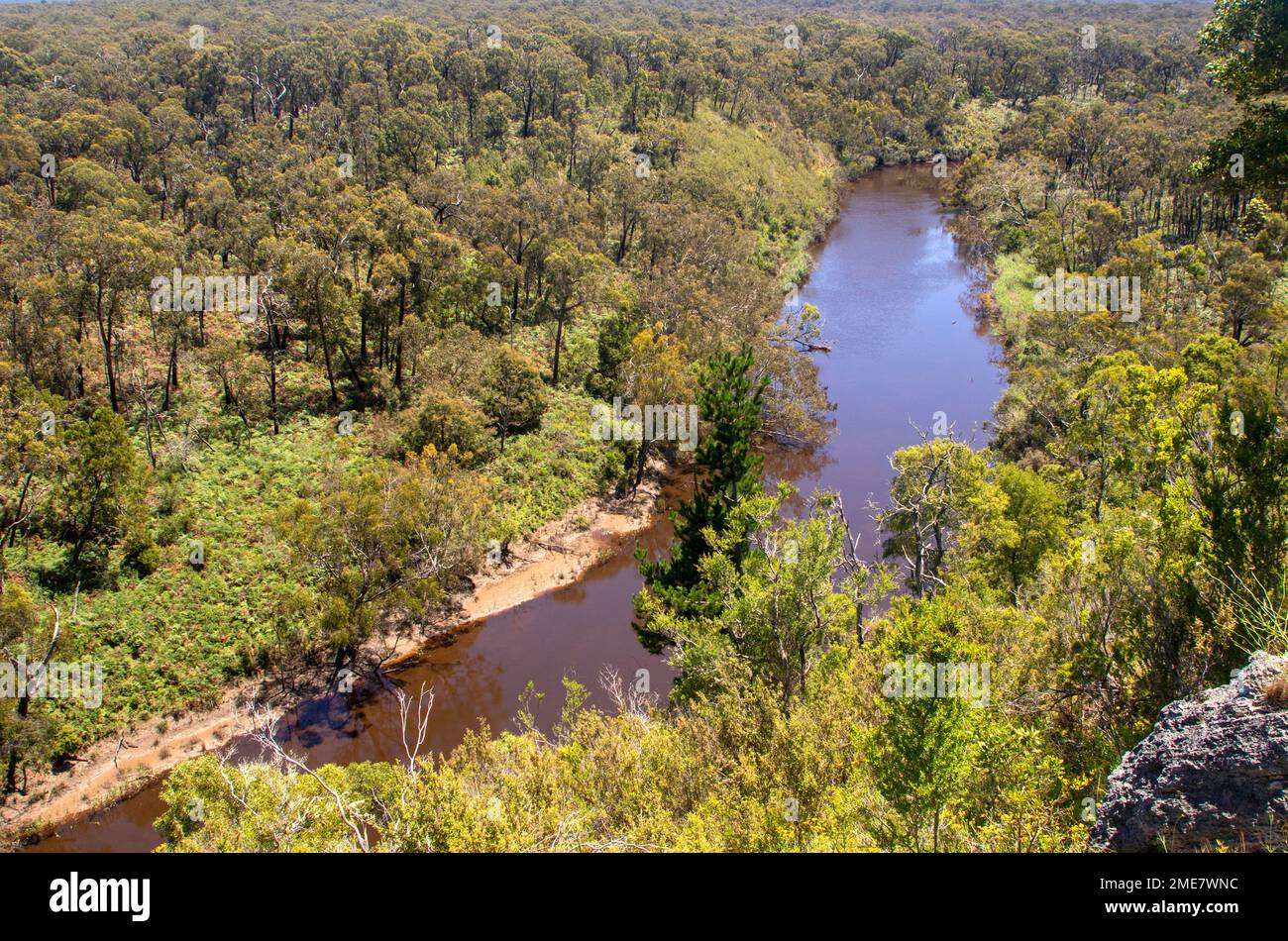 The Glenelg River, running through Lower Glenelg National Park Stock Photo