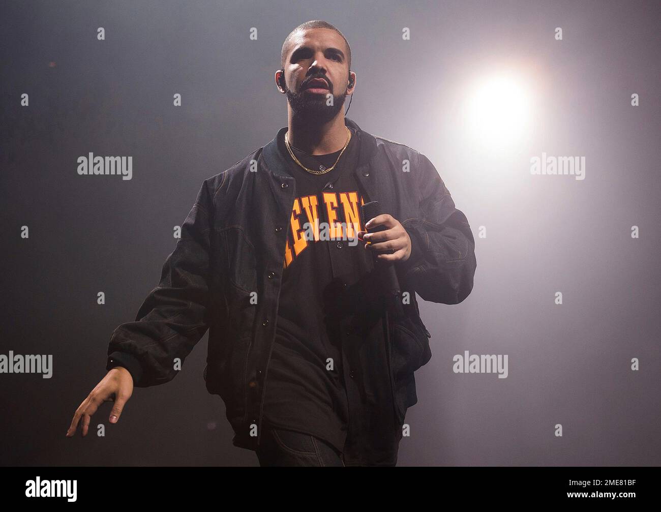 FILE - Drake performs during a concert as part of the Summer Sixteen Tour  in New York, Aug. 5, 2016. Some audience members leaving a concert by Drake  at a Manhattan theater