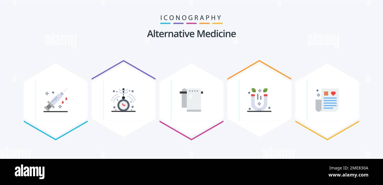 Alternative Medicine 25 Flat icon pack including healthcare. therapy