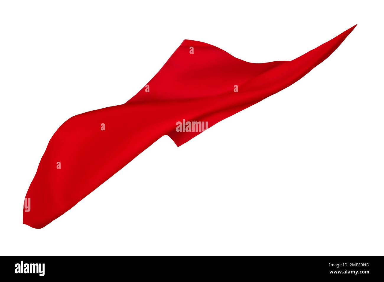 Smooth elegant red transparent cloth separated on white background. Texture  of flying fabric. Very high resolution image Stock Photo - Alamy