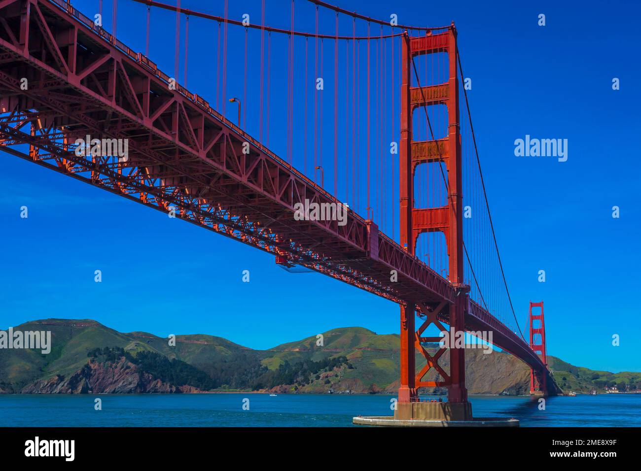 Long View Golden Gate Bridge Stock Photo