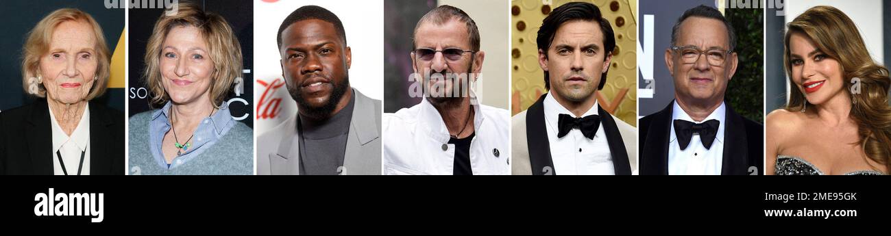 This combination photo of celebrities with birthdays from July 4-10