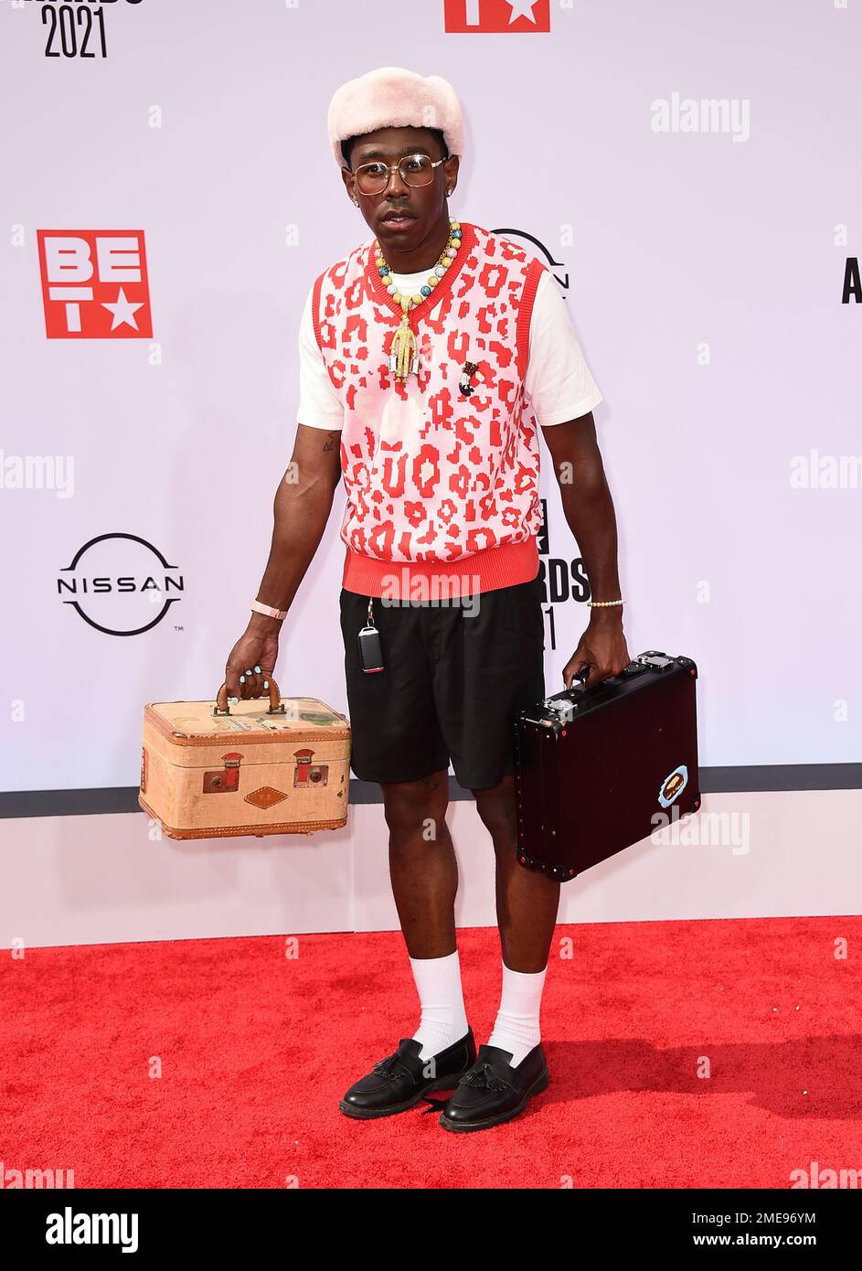 Tyler, the Creator arrives at the BET Awards on Sunday, June 27, 2021