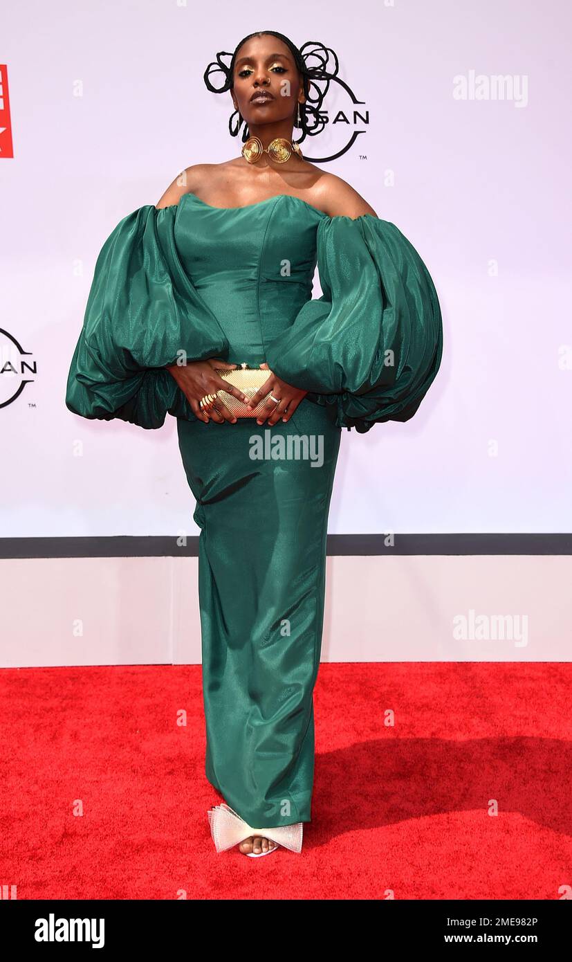 Mereba arrives at the BET Awards on Sunday, June 27, 2021, at the ...
