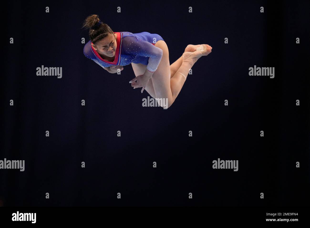 Sunisa Lee competes in the floor exercise during the women's U.S ...