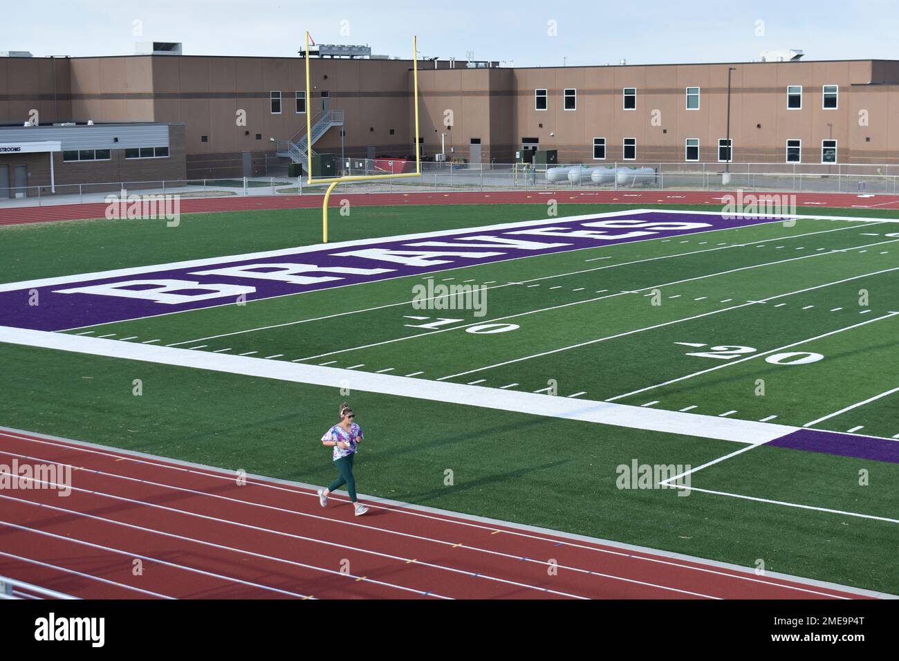 In this Wednesday, May 19, 2021, photo, Mallory Wilson runs on the