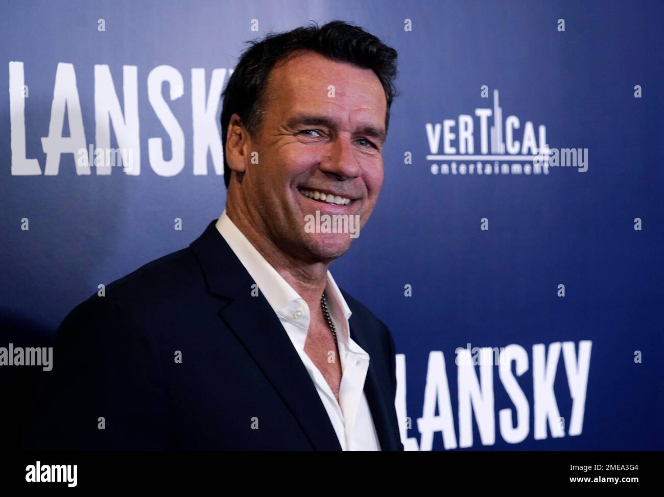 David James Elliott, a cast member in "Lansky," poses at the Los
