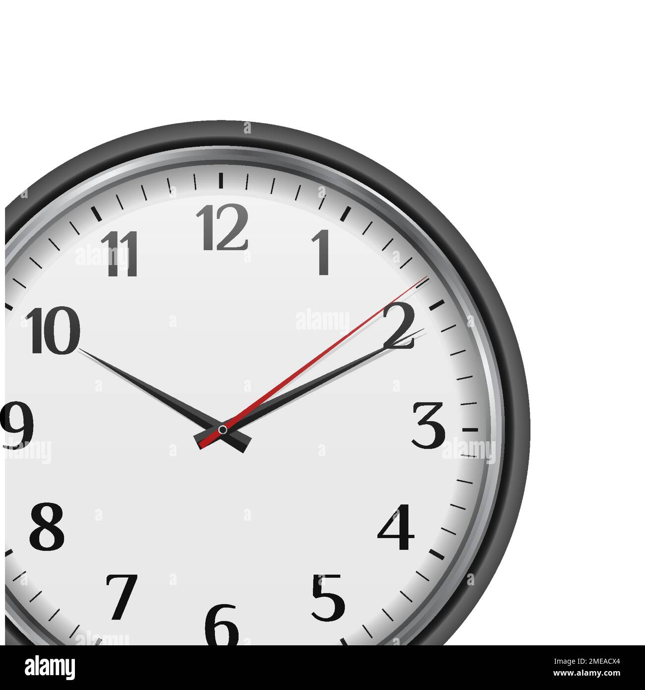 Strict office clock face. Classic analog clockface dial with Arabic