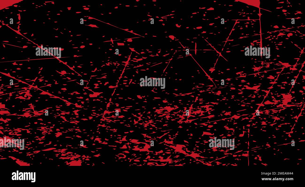 Blood splatter background. Grunge style Halloween red backdrop with