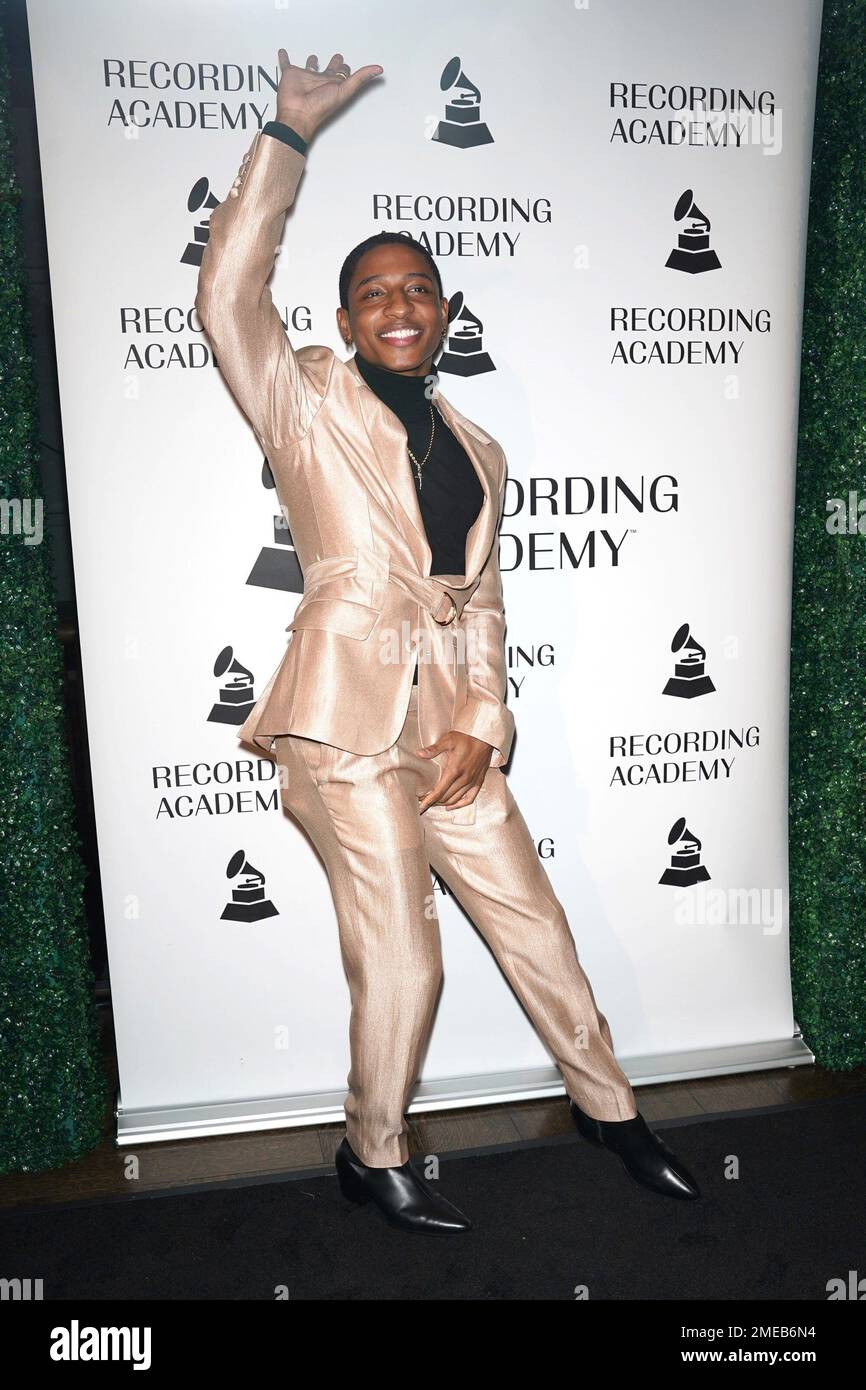 New York, NY, USA. 23rd Jan, 2023. Myles Frost at arrivals for 65th Annual GRAMMY Awards Nominees Celebration, Spring Place, New York, NY January 23, 2023. Credit: Kristin Callahan/Everett Collection/Alamy Live News Stock Photo