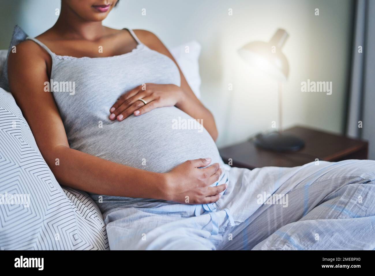 The moment you completely understand the meaning of life. a pregnant