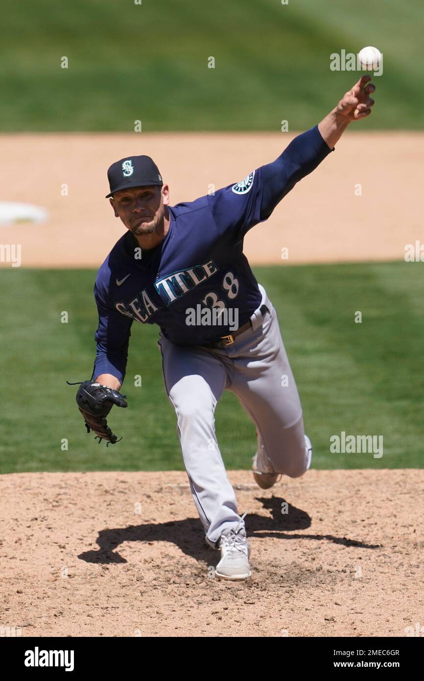 This is a 2021 photo of Anthony Misiewicz of the Seattle Mariners baseball  team. This image reflects the Seattle Mariners active roster as of  Thursday, Feb. 25, 2021 when this image was