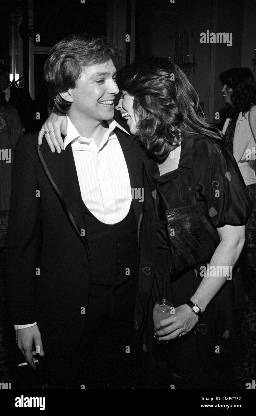 David Cassidy and Debralee Scott at the after party for the opening