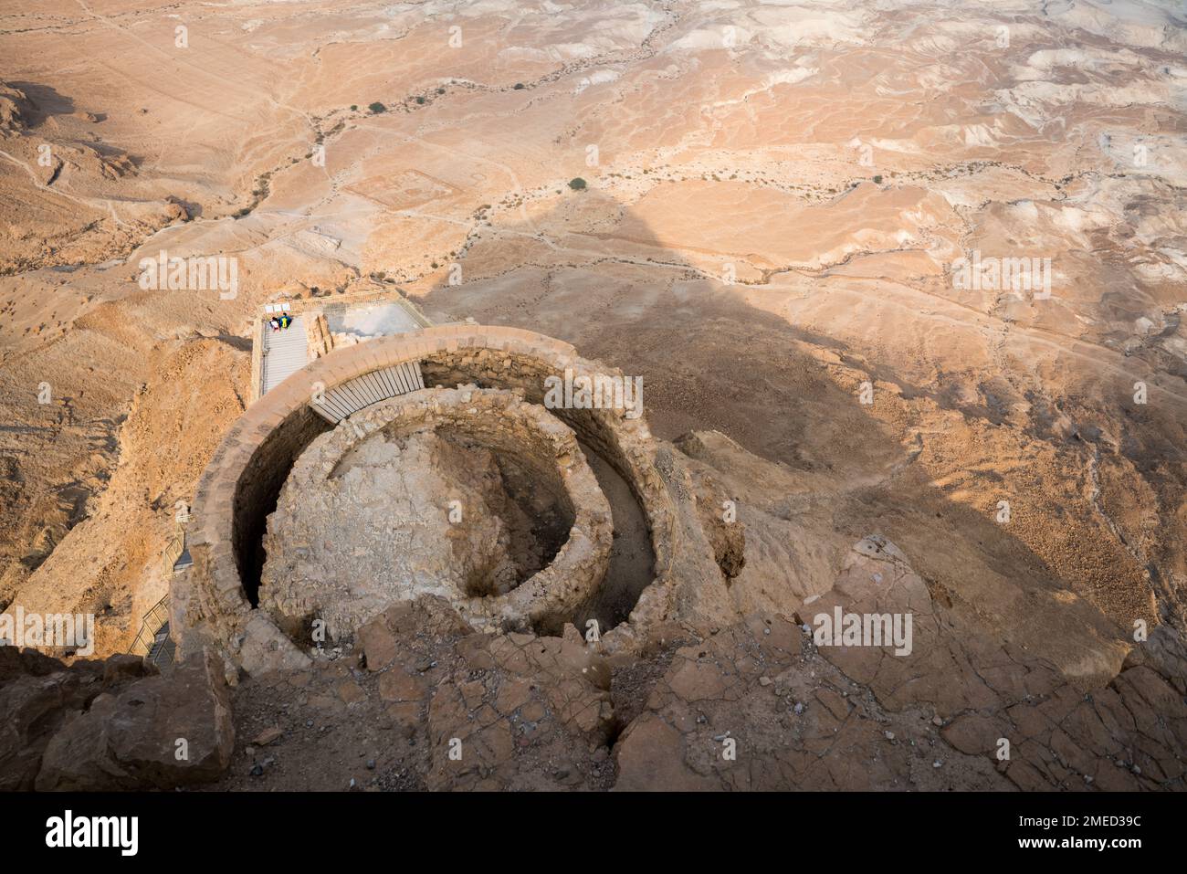 fort Masada, Judaean Desert, Israel, Asia Stock Photo