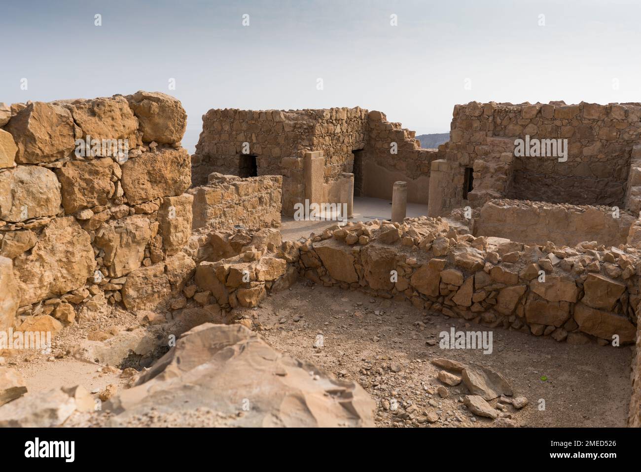 fort Masada, Judaean Desert, Israel, Asia Stock Photo
