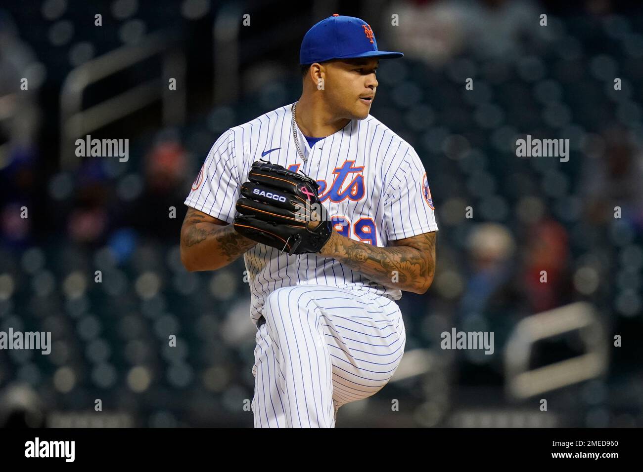 New York Mets Taijuan Walker before the first inning of a baseball game  against the Atlanta Braves Saturday, May 29, 2021, in New York. (AP  Photo/Frank Franklin II Stock Photo - Alamy