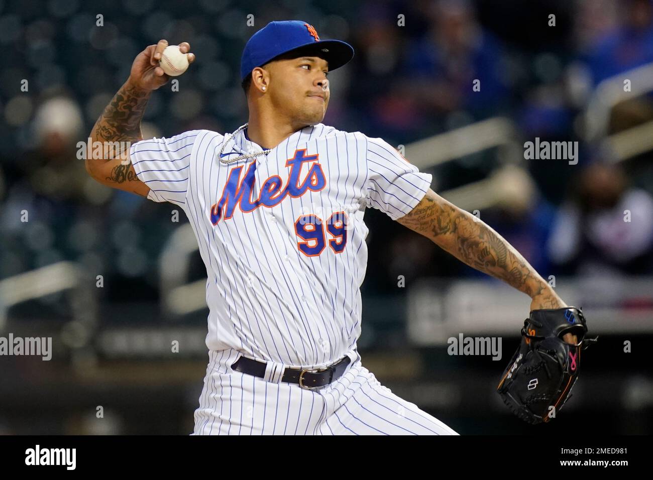 New York Mets Taijuan Walker during the first inning of a baseball