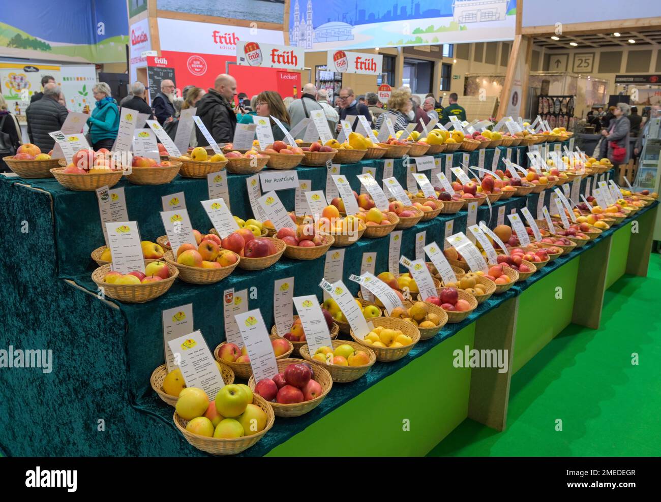 Vielfalt, Äpfel, Messe, Internationale Grüne Woche, Messegelände, Charlottenburg, Berlin, Deutschland Stock Photo