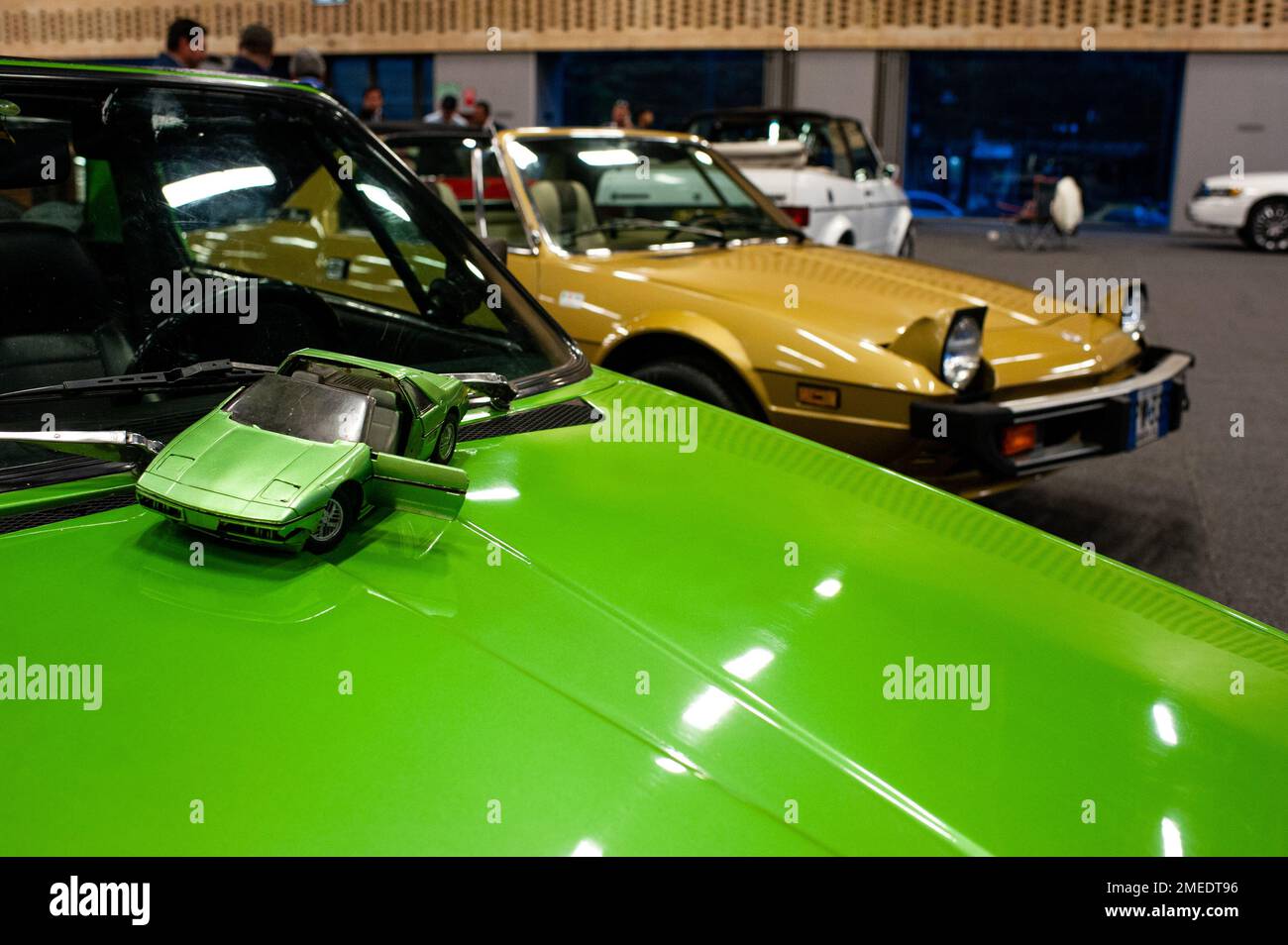 Fiat classic cars seen during the MCM Car Show in Bogota, Colombia, the biggest auto show in latin america, on January 20, 2022. Photo by: Chepa Beltran/Long Visual Press Stock Photo
