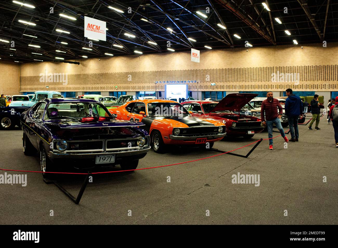 Classic cars seen during the MCM Car Show in Bogota, Colombia, the biggest auto show in latin america, on January 20, 2022. Photo by: Chepa Beltran/Long Visual Press Stock Photo