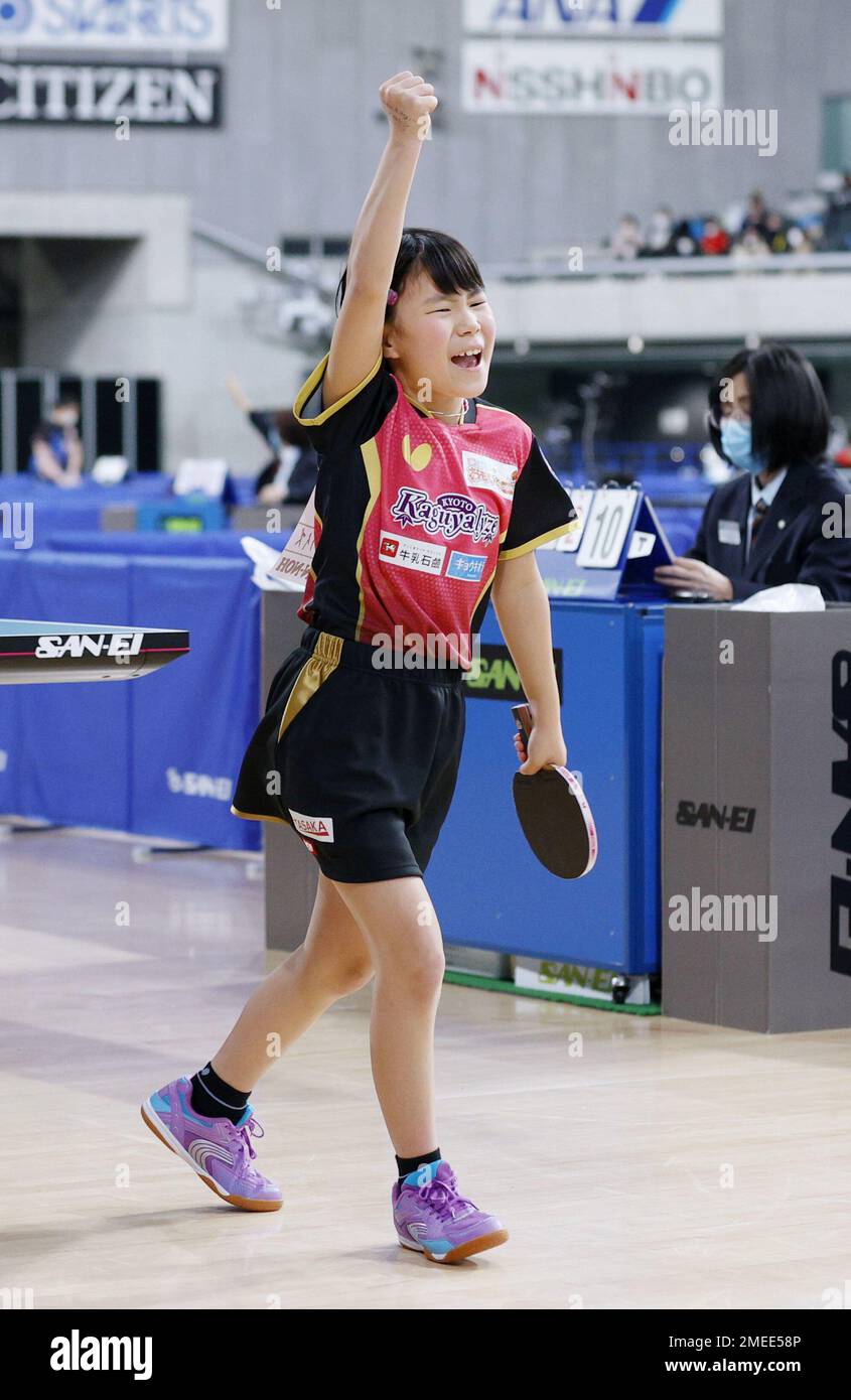 Nine-year-old Miku Matsushima, the youngest player competing in the ...