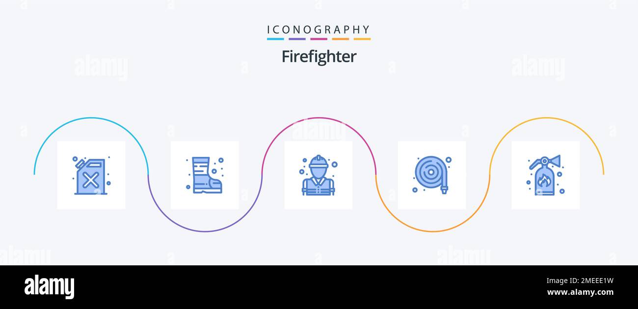 Firefighter Blue 5 Icon Pack Including . fire. firefighter ...