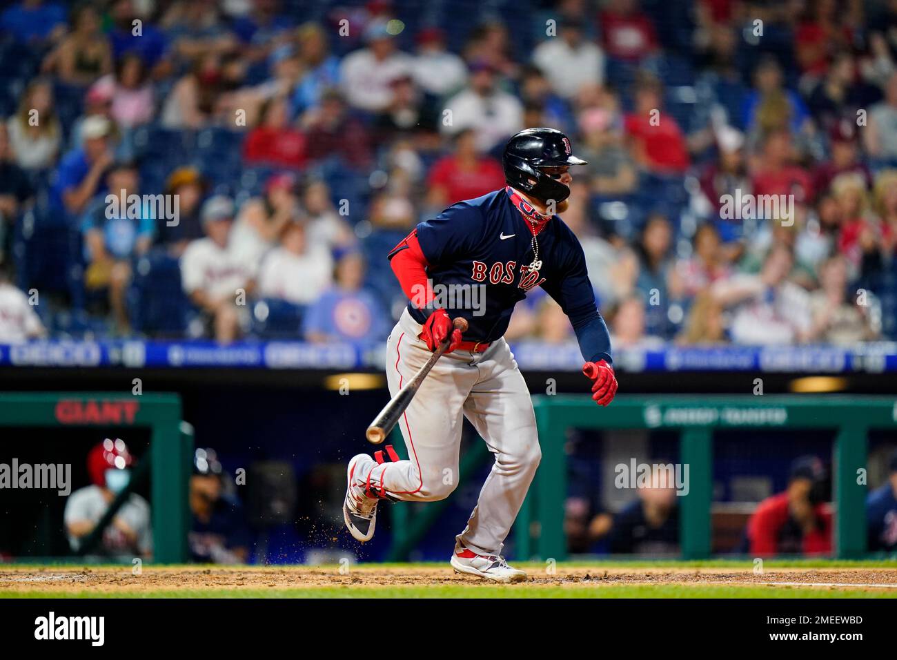 Boston Red Sox's Alex Verdugo plays during an interleague baseball game