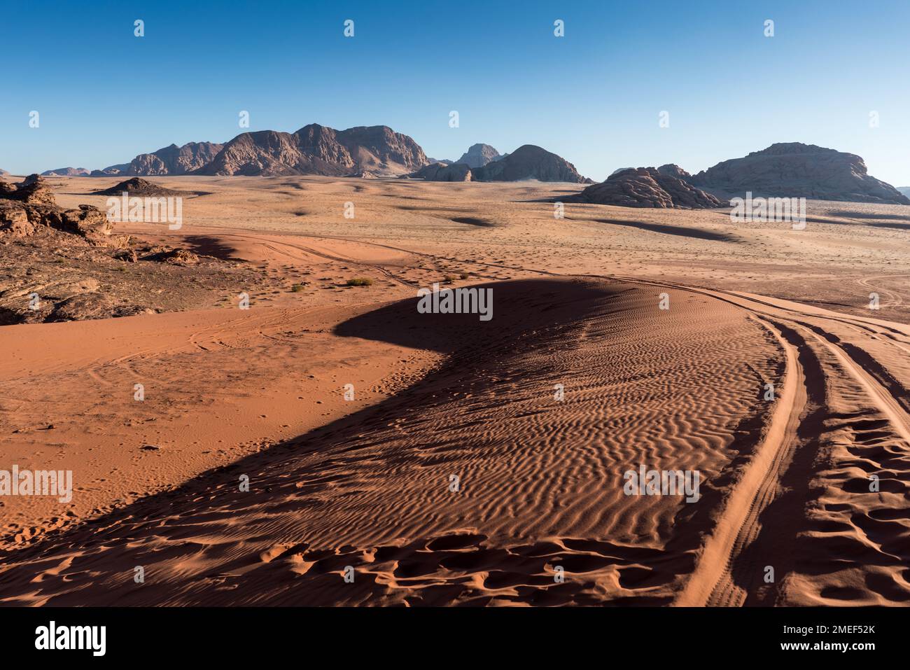 Wadi Rum desert, Jordan, Asia. Stock Photo