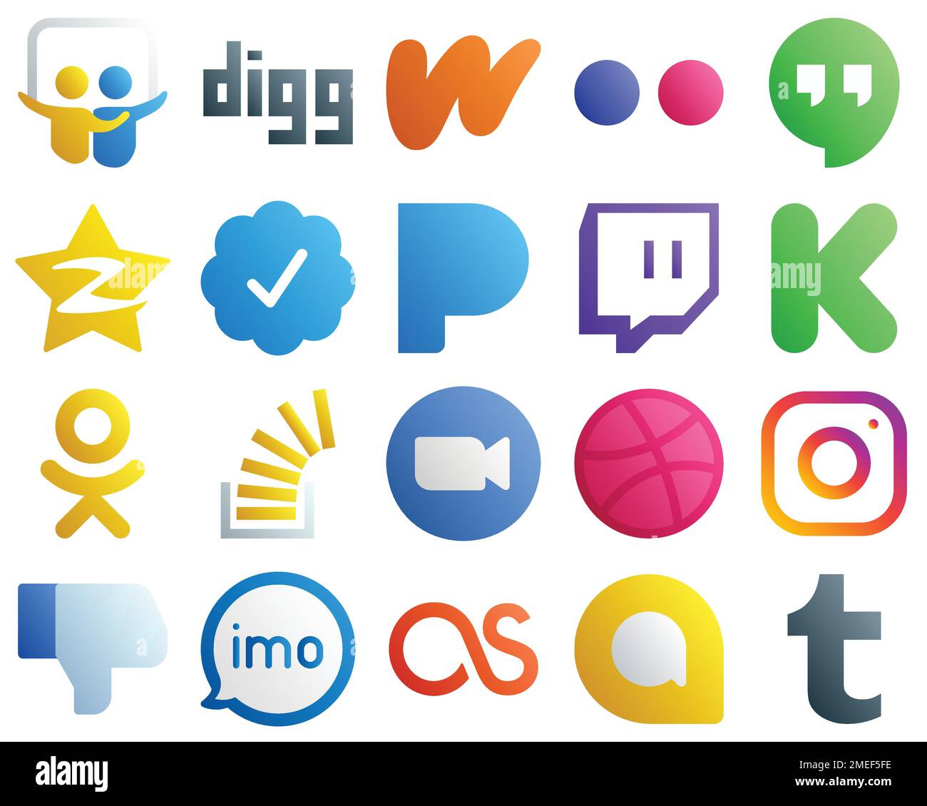 Flat Circle White Icon Set message. douyin. discord and twitch 20 Stylish  Icons Stock Vector Image & Art - Alamy