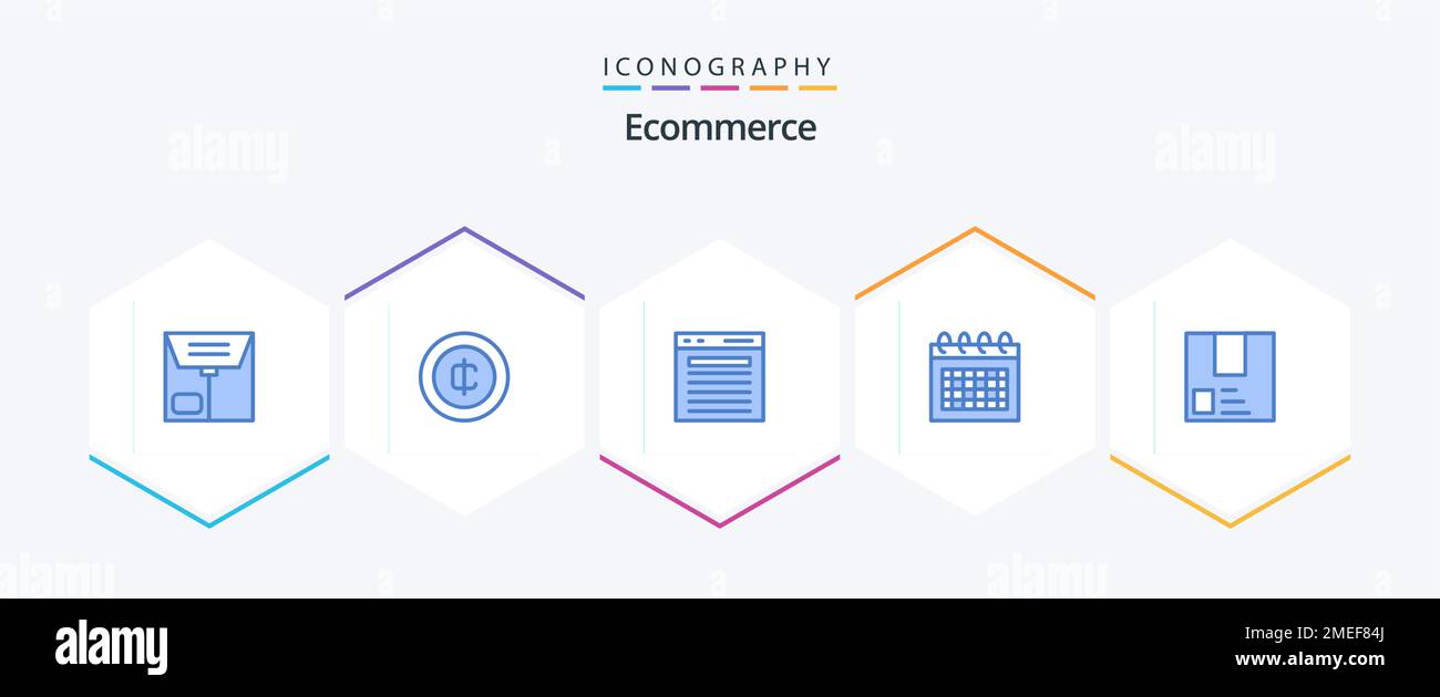 Ecommerce 25 Blue icon pack including e-commerce. time. find. schedule ...