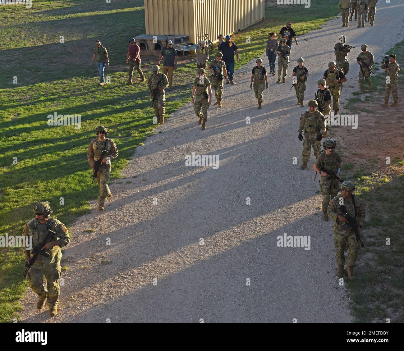 Medic teams enter Gotham City, a simulated village, during the 2022 ...